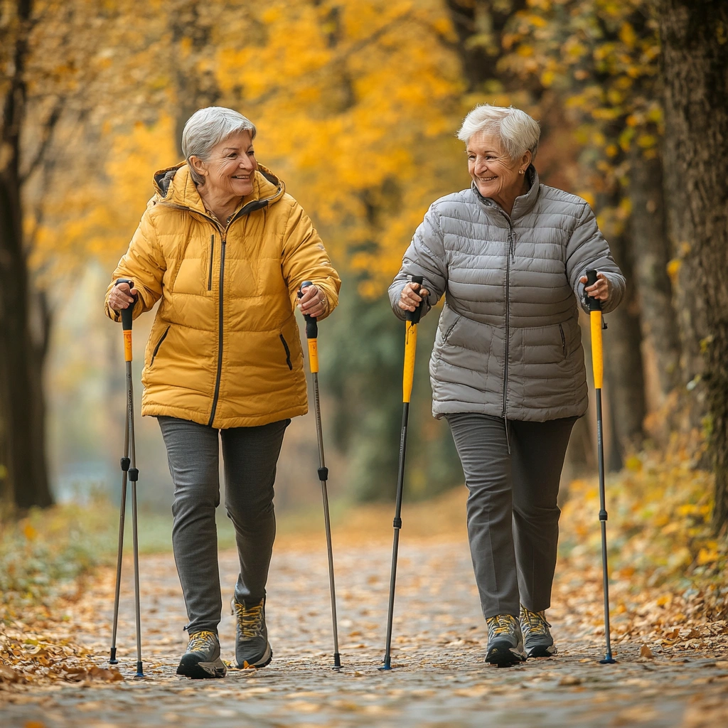 Скандинавська ходьба в парку